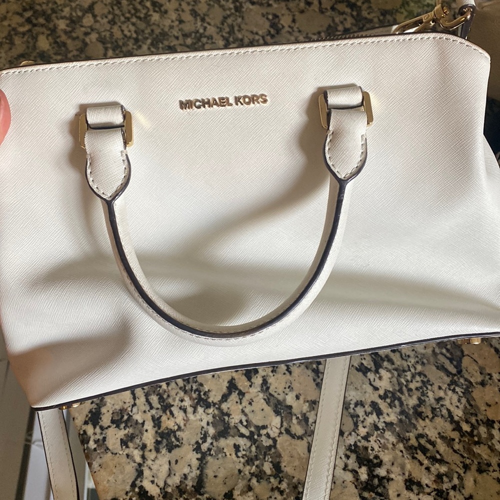 White michael Kors purse